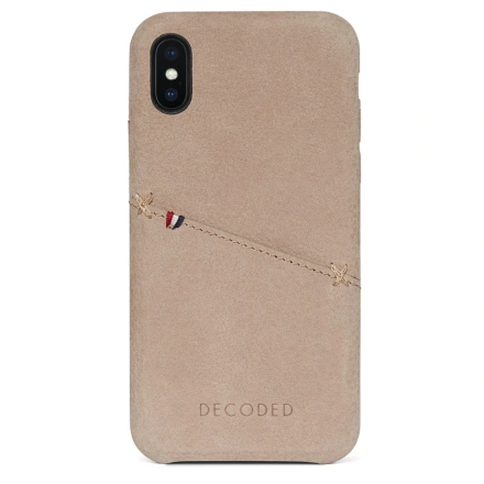 Чохол DECODED Leather Back Cover Card Case Natural for iPhone X/XS (D7IPOXBC3NL)